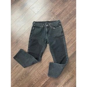 Levis‎ 541 Black On Black Front Panel Athletic Taper Fit Jeans Size 34x30